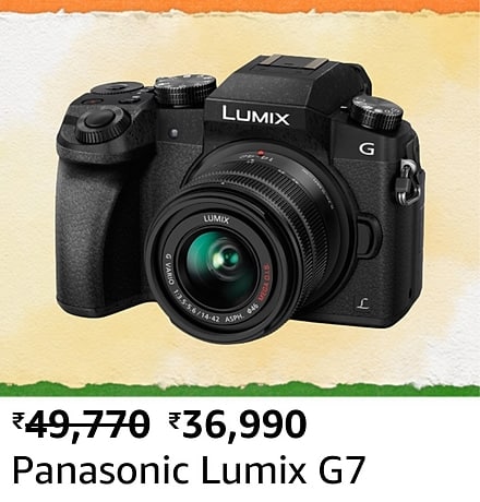 panasonic lumix g7 All the upcoming deals on Cameras and Accessories during the Amazon Great Freedom Festival sale