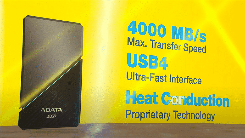 Adata announces its SE920 SSD which will be one of the fastest in the market with a USB4 interface