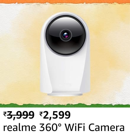 realme 360 wifi camera All the upcoming deals on Cameras and Accessories during the Amazon Great Freedom Festival sale