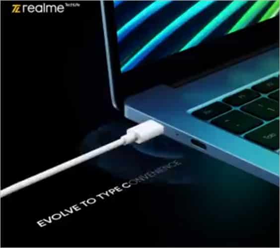 Realme Book Slim’s full specifications appear, official teaser confirms a USB-C charging port