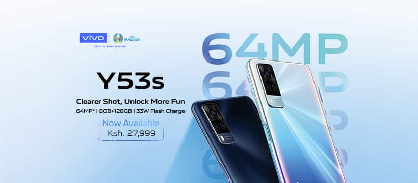 vivo Y53s Launched in Kenya With a 64MP Triple Camera and 33Watt Fast Charging