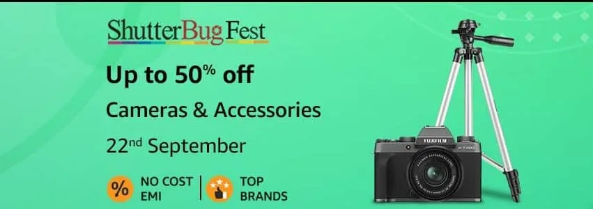 Need a Camera or accessories? Shutterbug Fest is here on Amazon.in