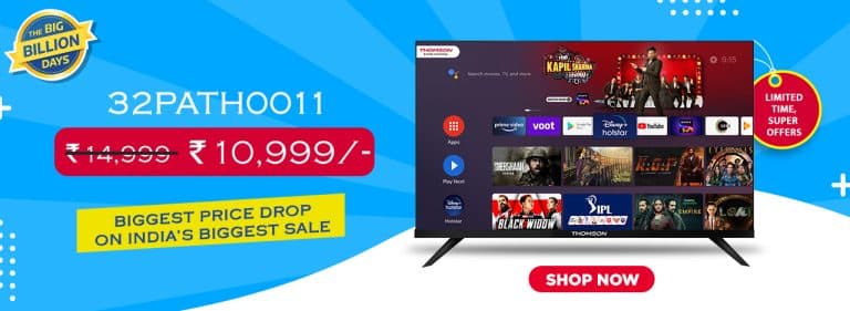 THOMSON TV offers Never before the seen price of 10,999 for its best selling 32PATH0011