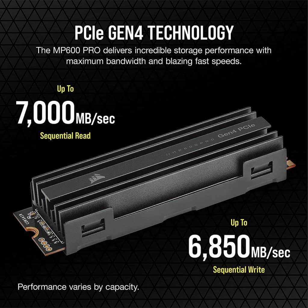 Get up to 40% discount on Corsair MP600 PCIe Gen4 SSD with Aluminum Heatspreader & up to 7,000MBps speed