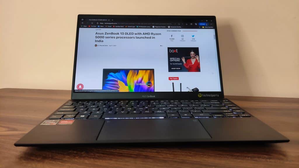 ASUS Zenbook 13 OLED Review - 9_TechnoSports.co.in