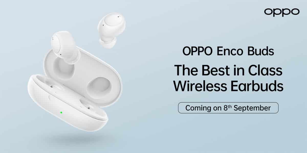 OPPO Enco earbuds will launch in India on the 8th of September