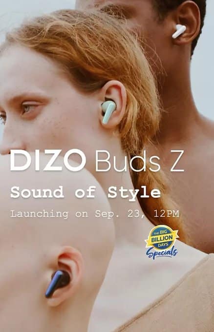 E d9vbOVcAA7lig Dizo Buds Z will launch on the 23rd of September in India