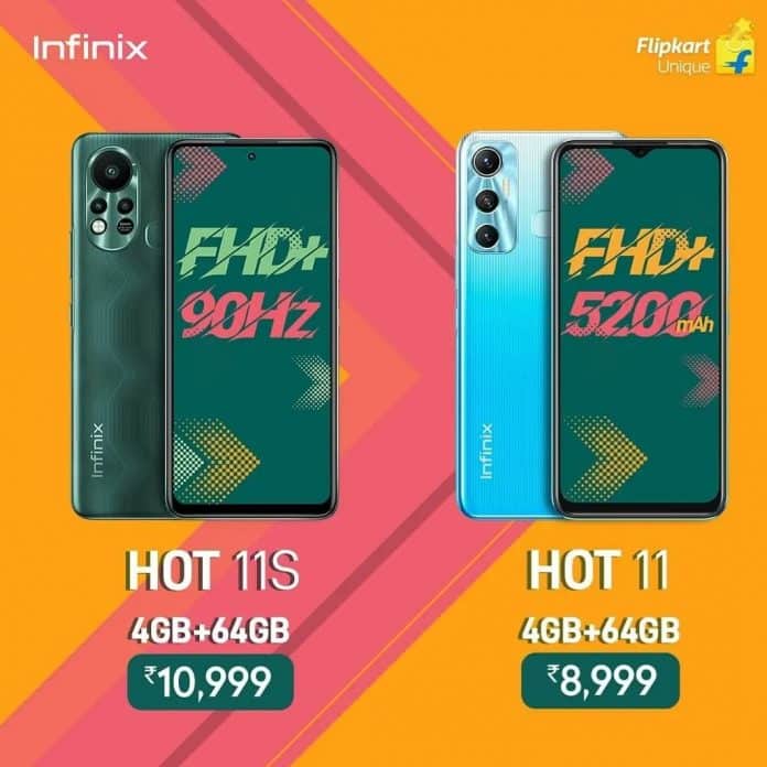 Infinix Hot 11 and Hot 11S launched with MediaTek chipsets in India