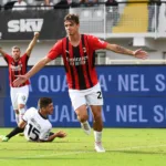 Daniel Maldini scores for AC Milan against Spezia in first Serie A start