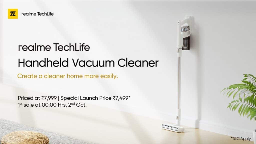 IMG 20210930 225201 Realme TechLife Air purifier, handheld vacuum cleaner and robot vacuum launched in India