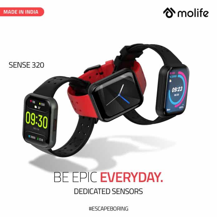 Molife unveils Sense 320, a made-in-India smartwatch with dedicated sensors & multiple sports modes