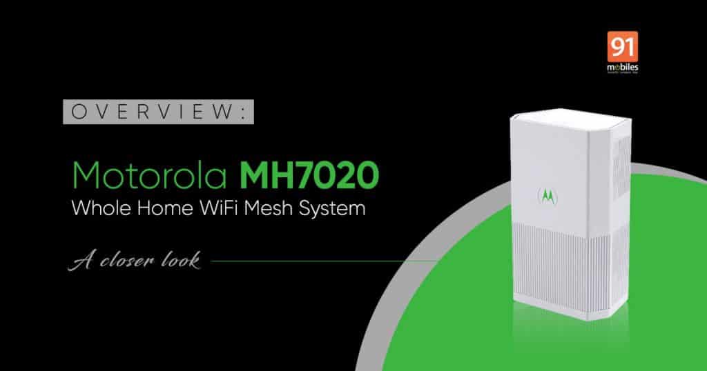 Motorola MH7020 feat Motorola-Minim launches the MH7020 Whole Home WiFi Mesh System for the Indian market