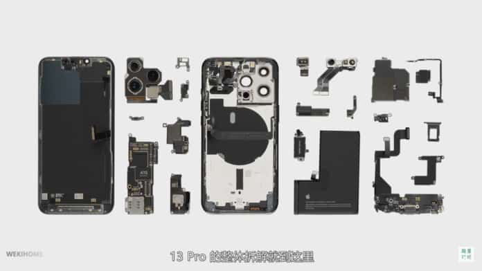 iPhone 13 Pro Teardown Video Reveals a 3,095 mAh Battery
