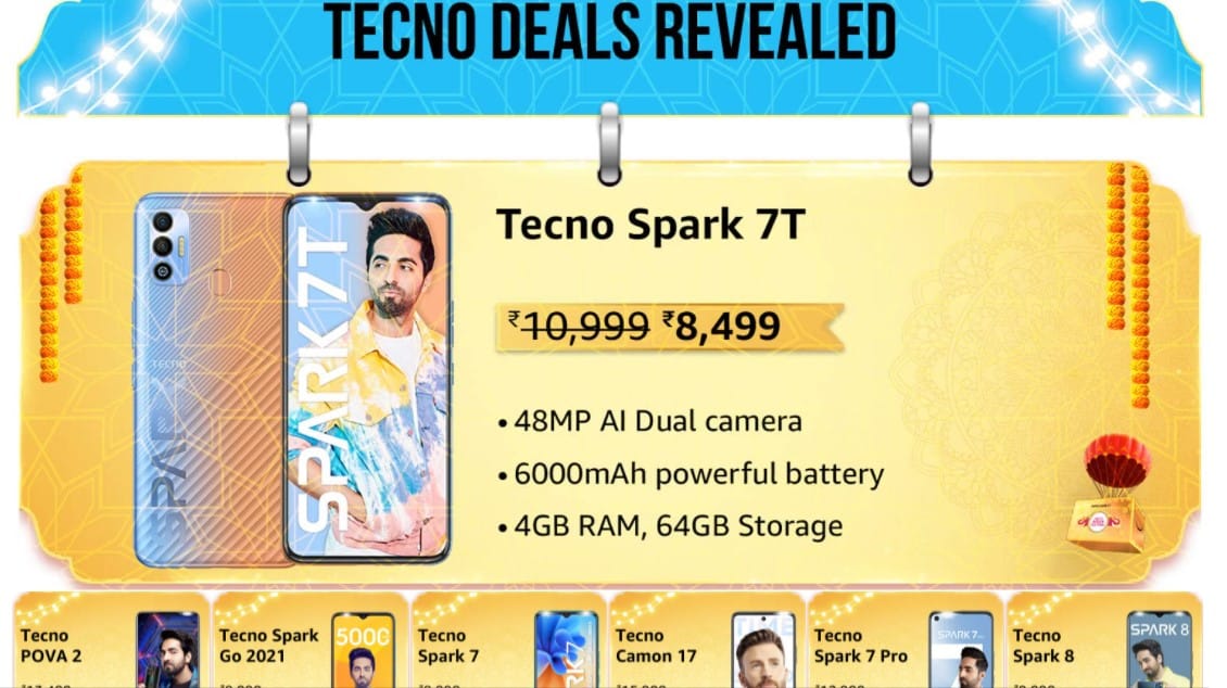 Tecno Smartphone Delas in the Amazon Great Indian Festival Tecno Smartphone Delas in the Amazon Great Indian Festival