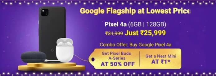 Best Deal on Google Pixel 4A: Get a Next Mini free at just ₹1 and 50% off on Pixel Buds Best Deal on Google Pixel 4A: Get a Next Mini free at just ₹1 and 50% off on Pixel Buds