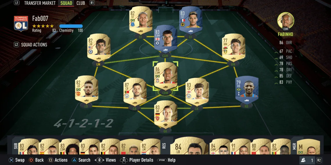 Premier League starter team