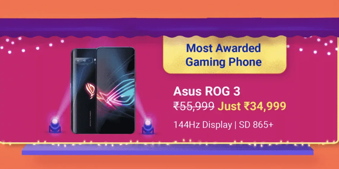 ASUS ROG Phone 3 will be available for only ₹34,999 on Flipkart's Big Billion Days