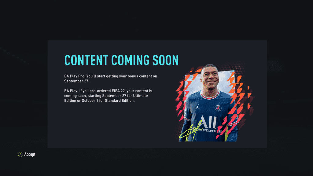 Screenshot 451 FIFA 22: When will you get your pre-order content in FUT 22?