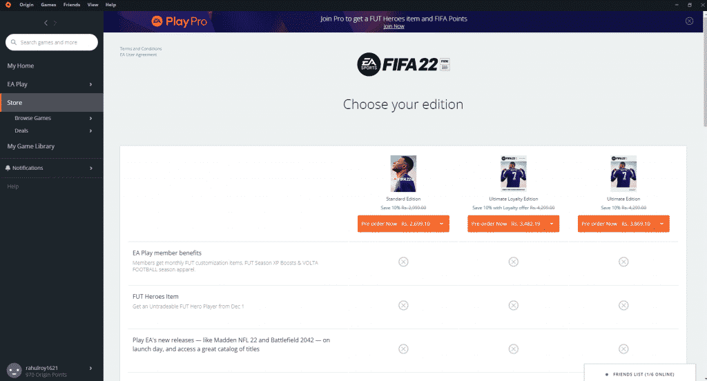Screenshot 481 FIFA 22: How to get a 20% discount on FIFA 22 pre-order for PC on Origin?