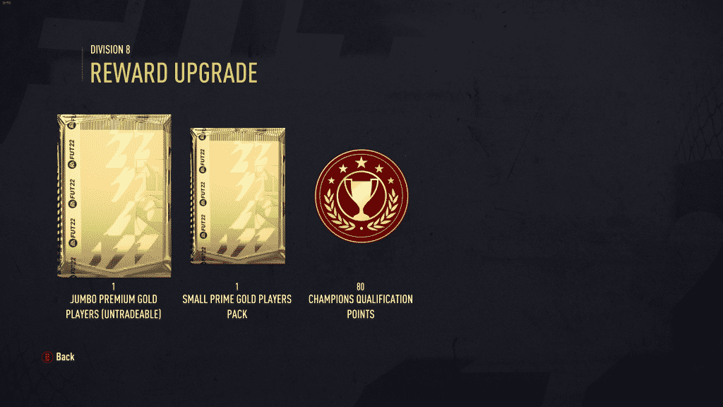 Screenshot 546 FIFA 22: What do you get in the first reward of Division Rivals in FUT 22