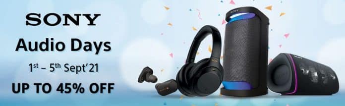 Sony Audio Days allows up to 45% off on selected audio products_TechnoSports.co.in