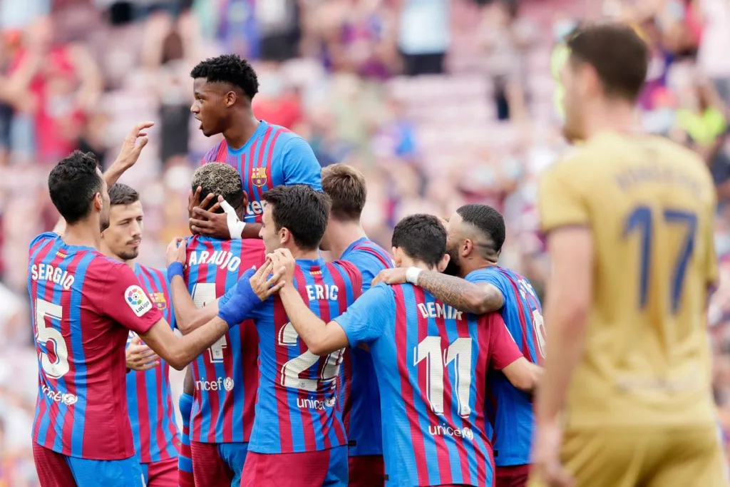 Ansu Fati scores a brilliant goal on his return to Barcelona
