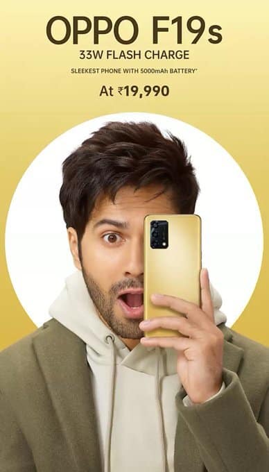 Oppo F19S officially unveiled in India at Rs.19,990