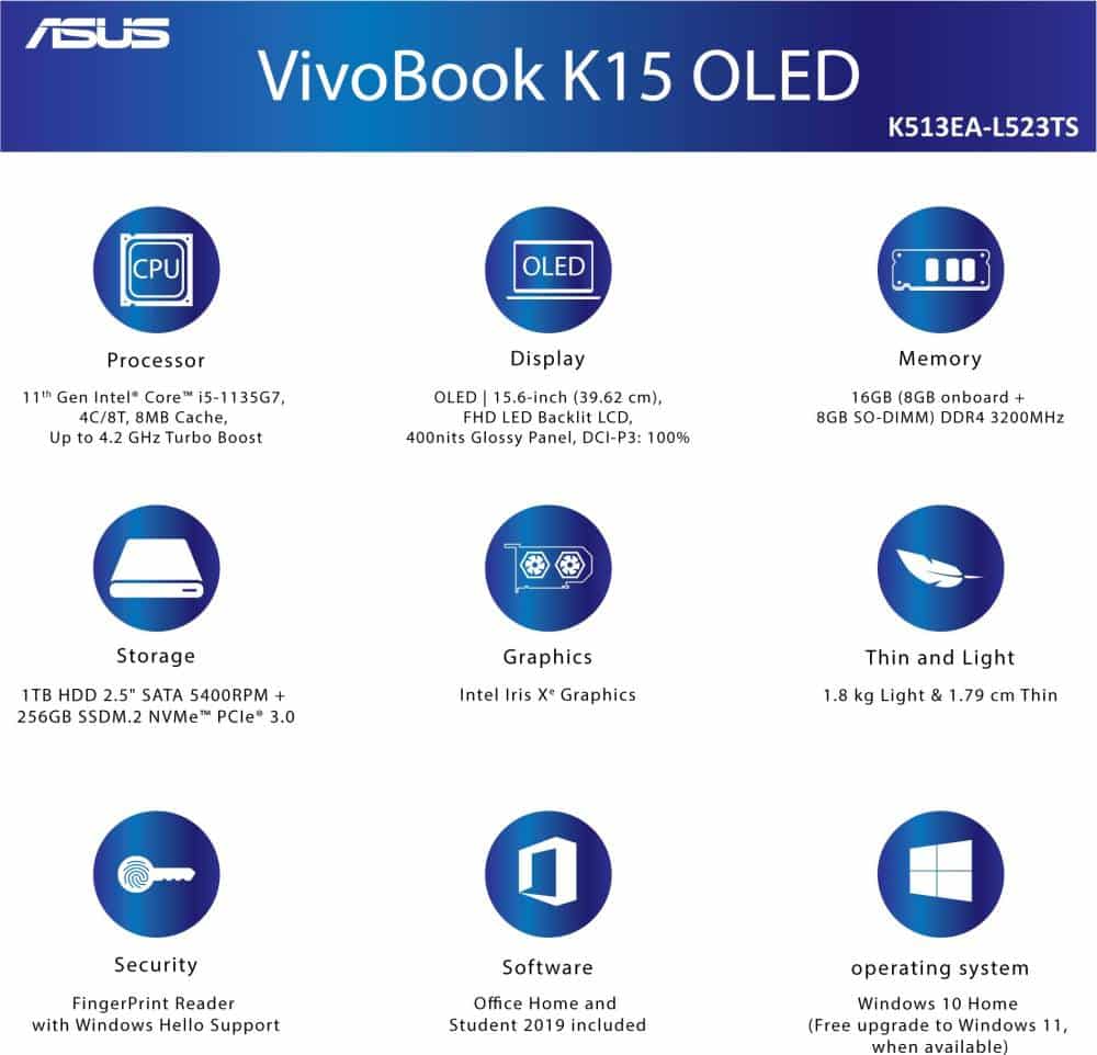 ASUS Vivobook K15 OLED will be the cheapest laptop with an OLED display