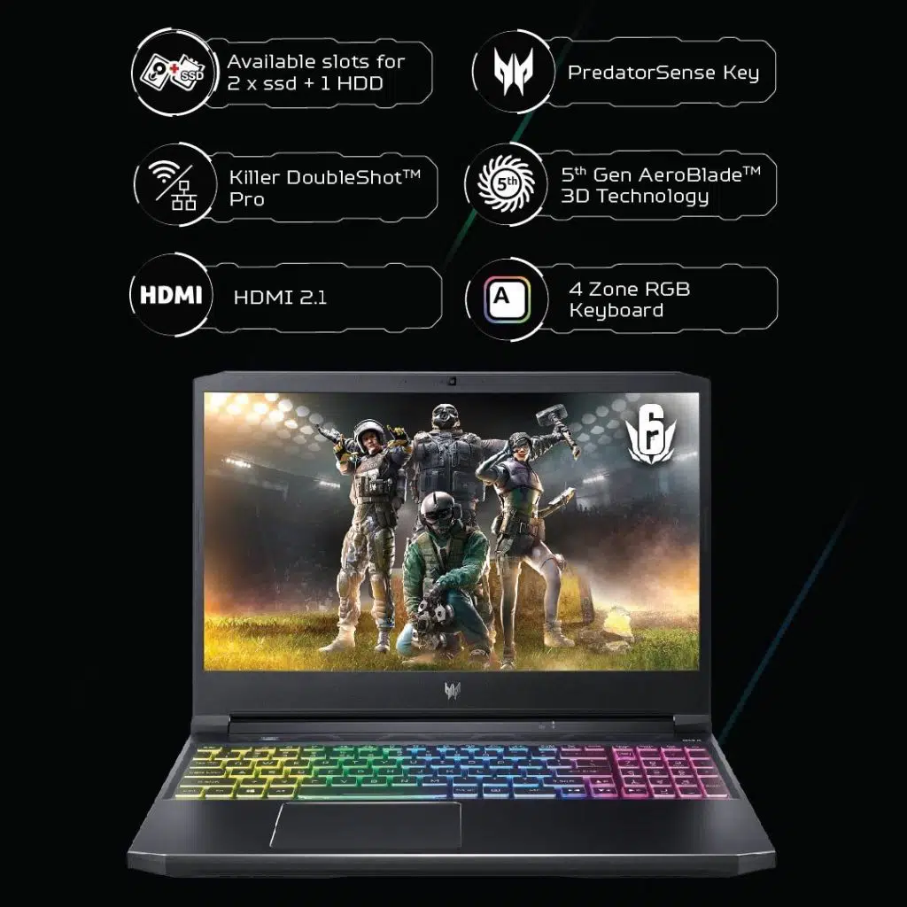 Acer Predator Helios 300 gaming laptop with up to Core i7-11800H & RTX 3060 available for ₹129,999