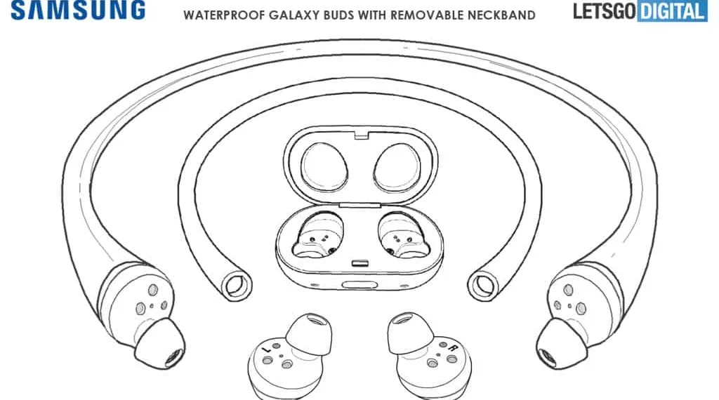 Samsung patents new TWS earbuds that convert into easy to use neck bands