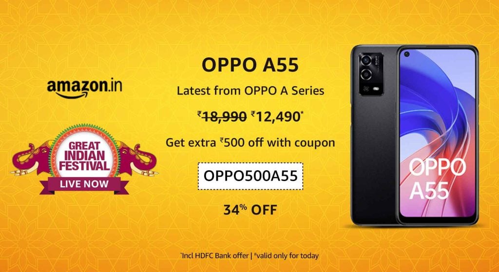 Exclusive coupons when you buy an OPPO smartphone from Amazon India