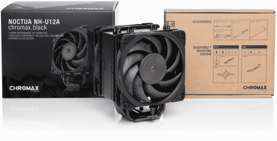 Noctua launches its new NH-U12A Chromax Black Coolers in the anticipation of Intel’s 12th generation Alder Lake processors