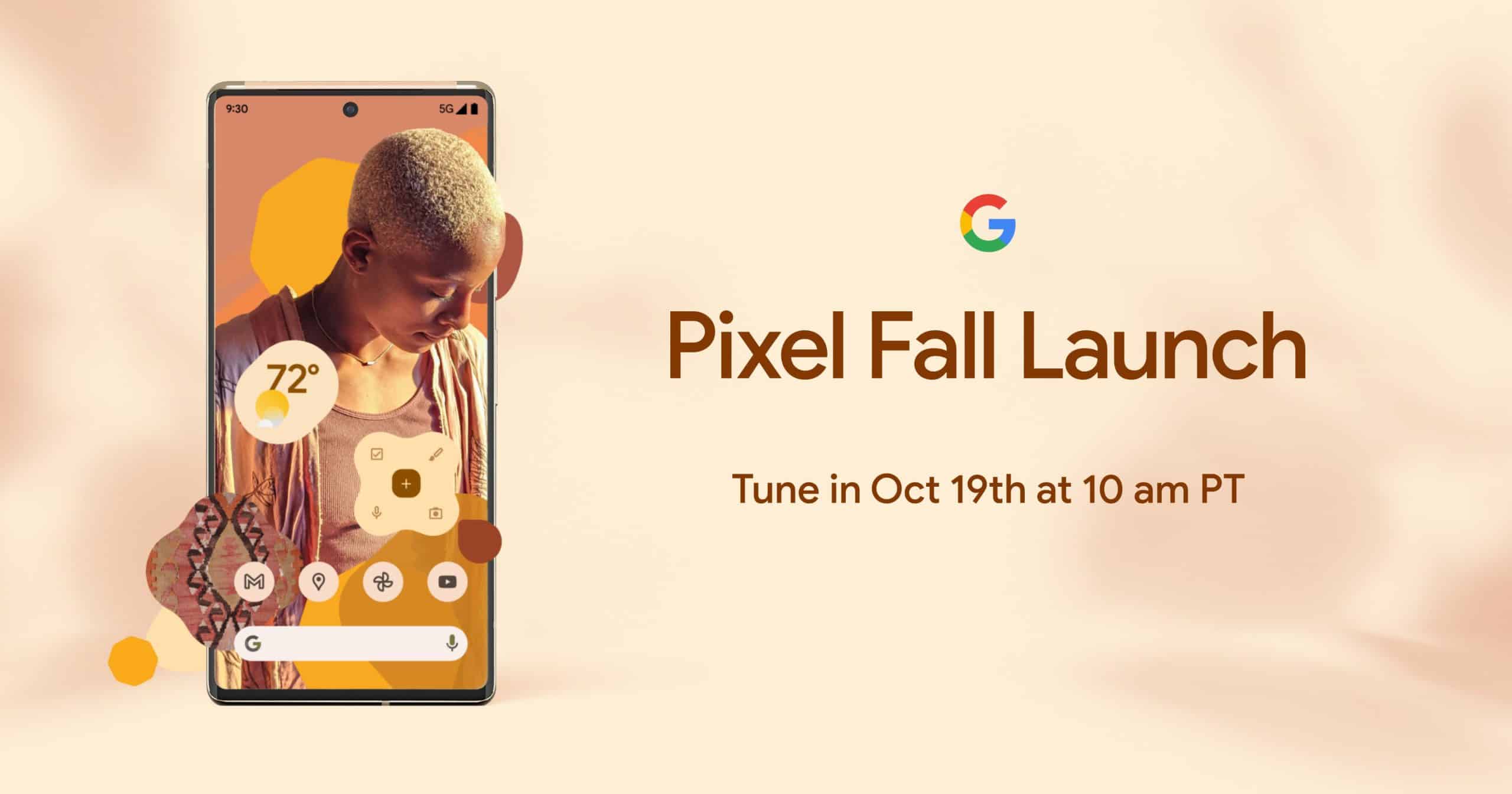 Google Pixel 6 series will launch on 19th October