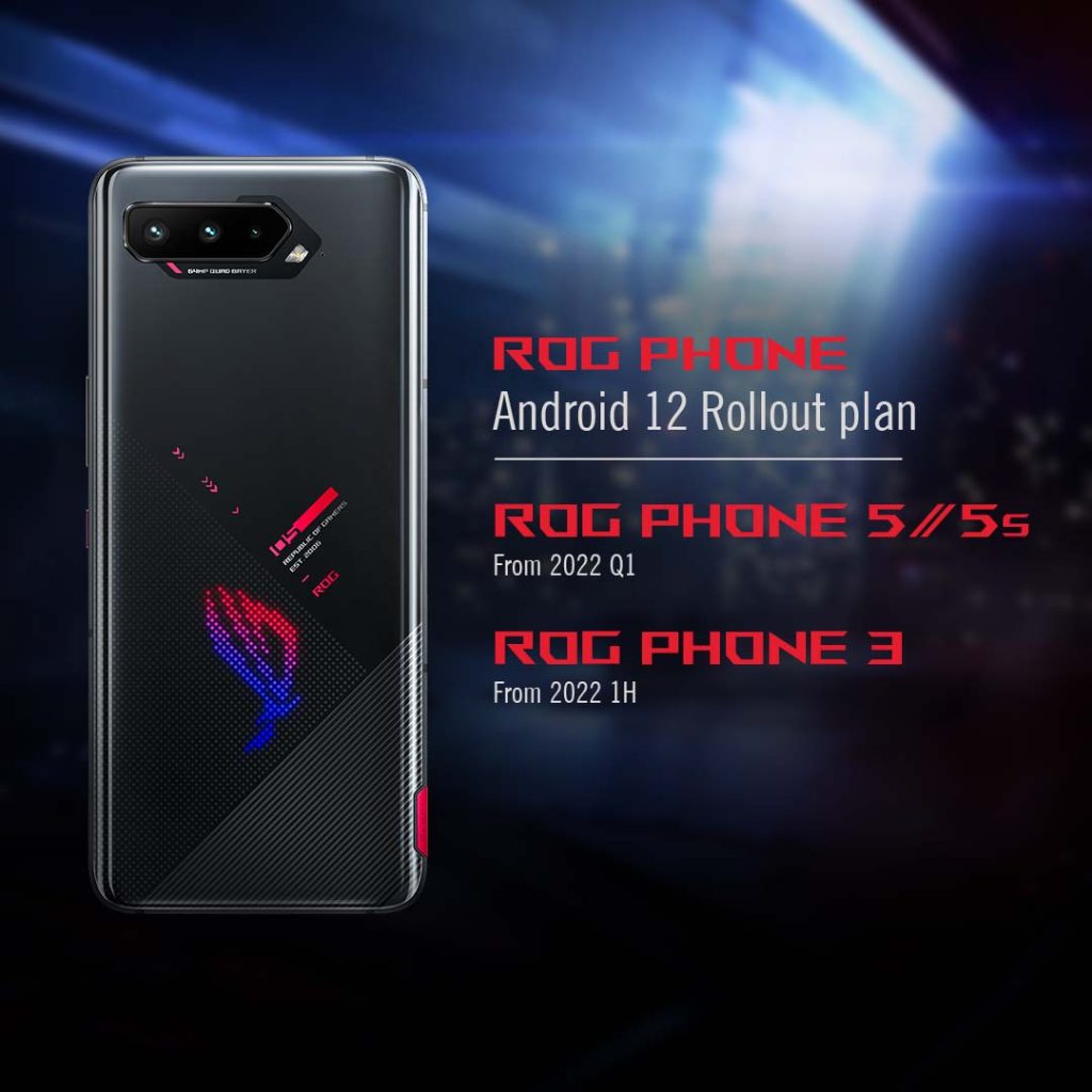 FCXMpOeUcAYeEAE ASUS announces Android 12 release schedule for ZenFone and ROG Phone models