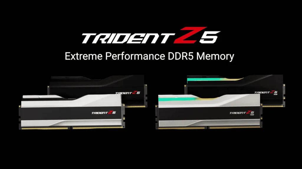 G.Skill announces its Trident Z5 and Trident Z5 RGB DDR5 memory lineup designed for Alder Lake