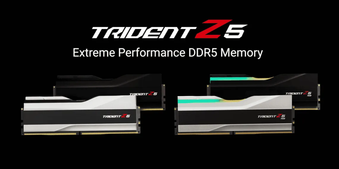 G.Skill announces its Trident Z5 and Trident Z5 RGB DDR5 memory lineup designed for Alder Lake