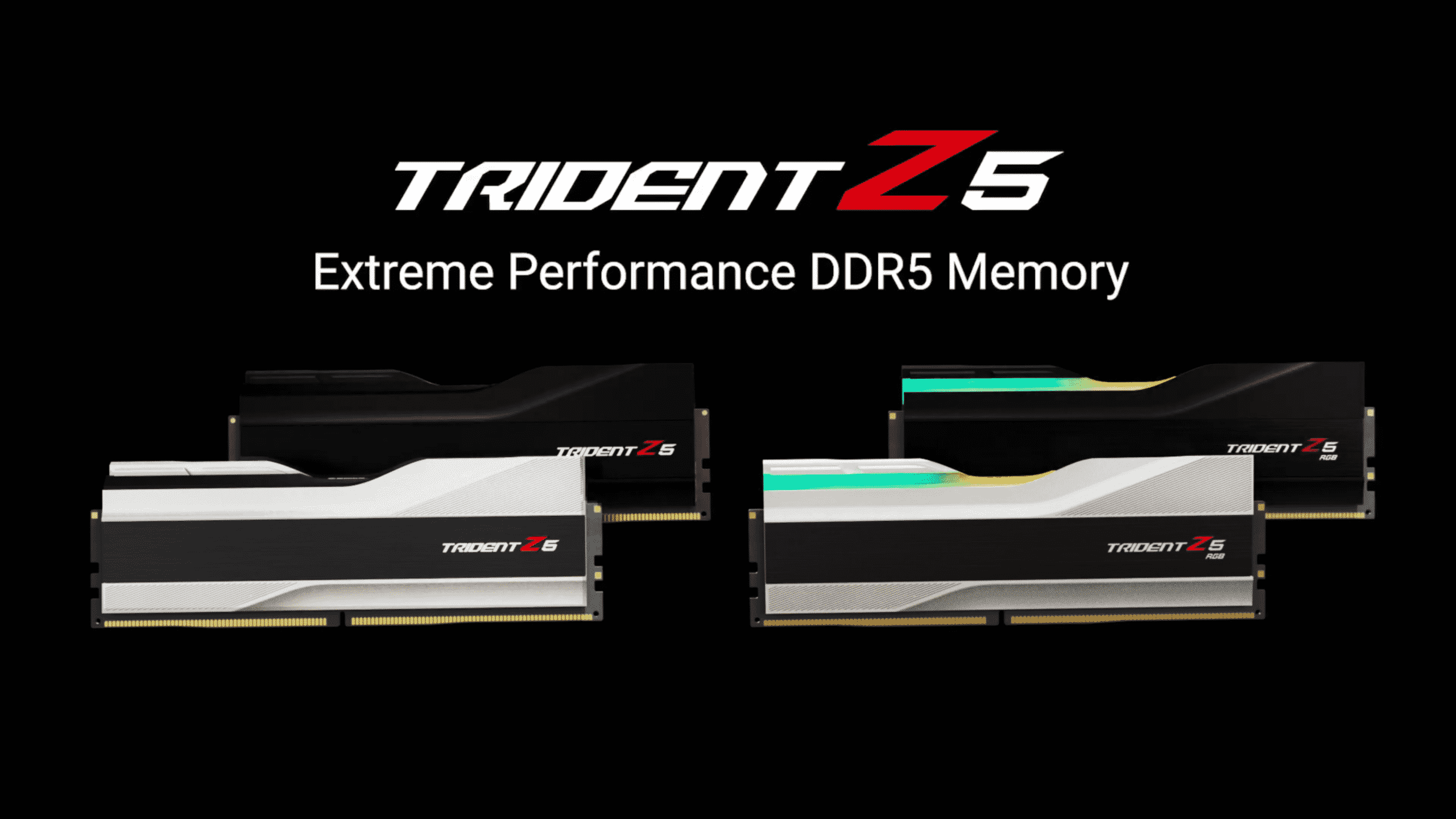 G.Skill announces its Trident Z5 and Trident Z5 RGB DDR5 memory lineup designed for Alder Lake