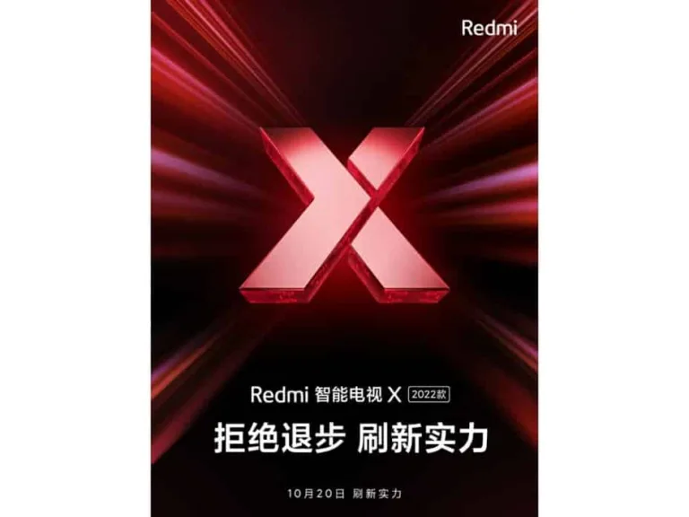 Redmi Smart TV X 2022 series confirmed to launch on October 20
