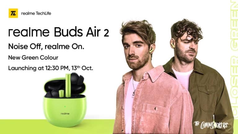 Realme Buds Air 2 Green 768x432 1 Realme's October 13 launch event: What to expect?