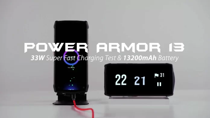 Ulefone Power Armor 13 Fast Charging Demonstrated In A Video
