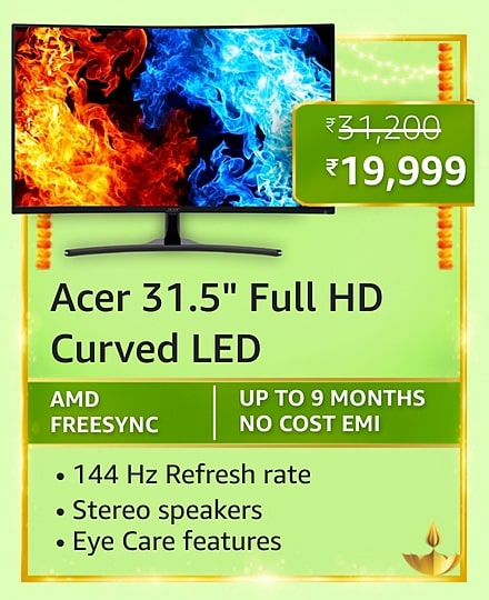 acer 1 Here are the best deals on Monitors during the Amazon Great Indian Festival Sale