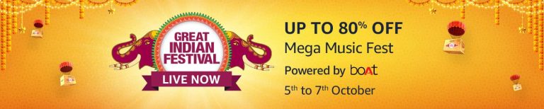 Enjoy exciting deals and offers available on ‘Mega Music Fest’ during Amazon Great Indian Festival 2021