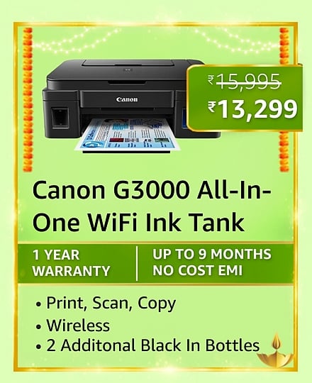 canon Here are all the deals on low-cost Printers during Amazon Great Indian Festival