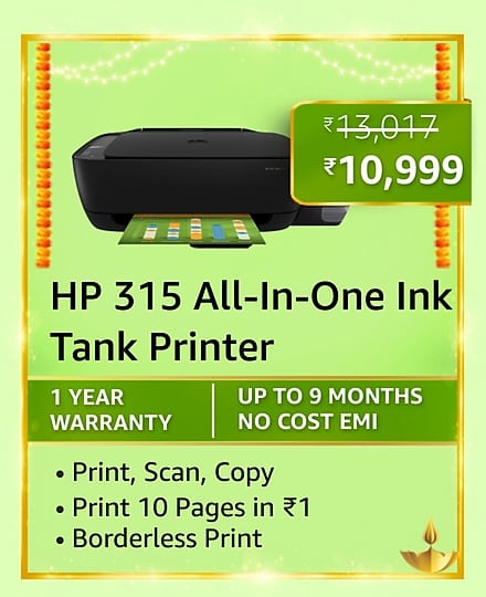 hp Here are all the deals on low-cost Printers during Amazon Great Indian Festival