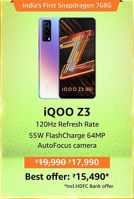 image 9 iQOO Z3 5G is now available for Rs.15,490 | See the details here
