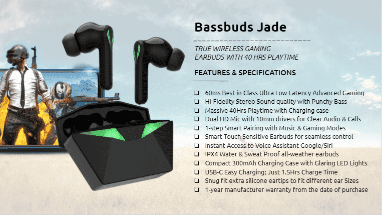 image pTron Bassbuds Jade review: A Budget Gaming Earbud under Rs.2,000 in India