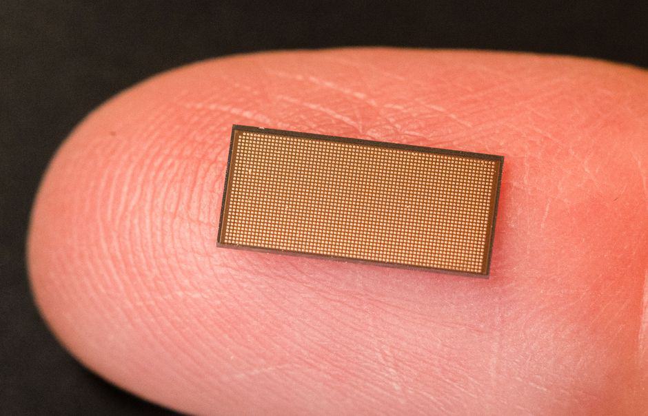 intel loihi chip fingertip Intel takes a new step into creating a processor capable of mimicking a brain with its new Loihi 2 processor