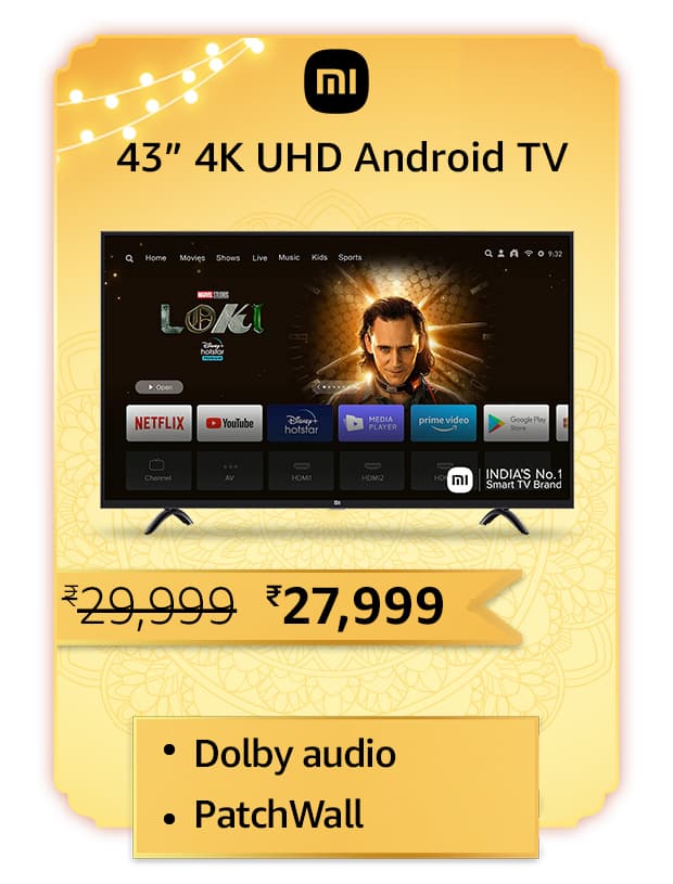 mi 1 Top 10 trending deals on Smart TVs during the Amazon Great Indian Festival