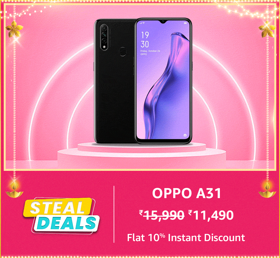 oppo Top 10 steal deals on Smartphones during the Amazon Great Indian Festival