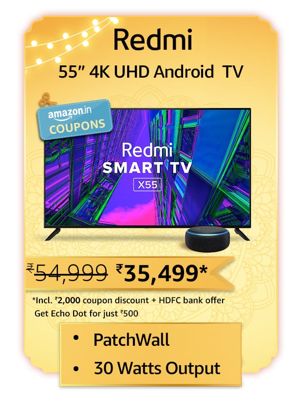 redmi Top 10 trending deals on Smart TVs during the Amazon Great Indian Festival